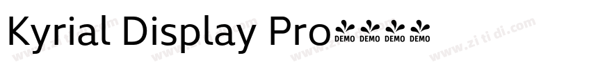 Kyrial Display Pro字体转换